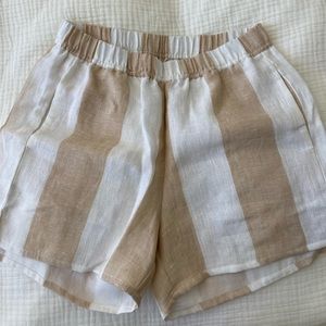 Madewell X Laude The Label Linen Shorts